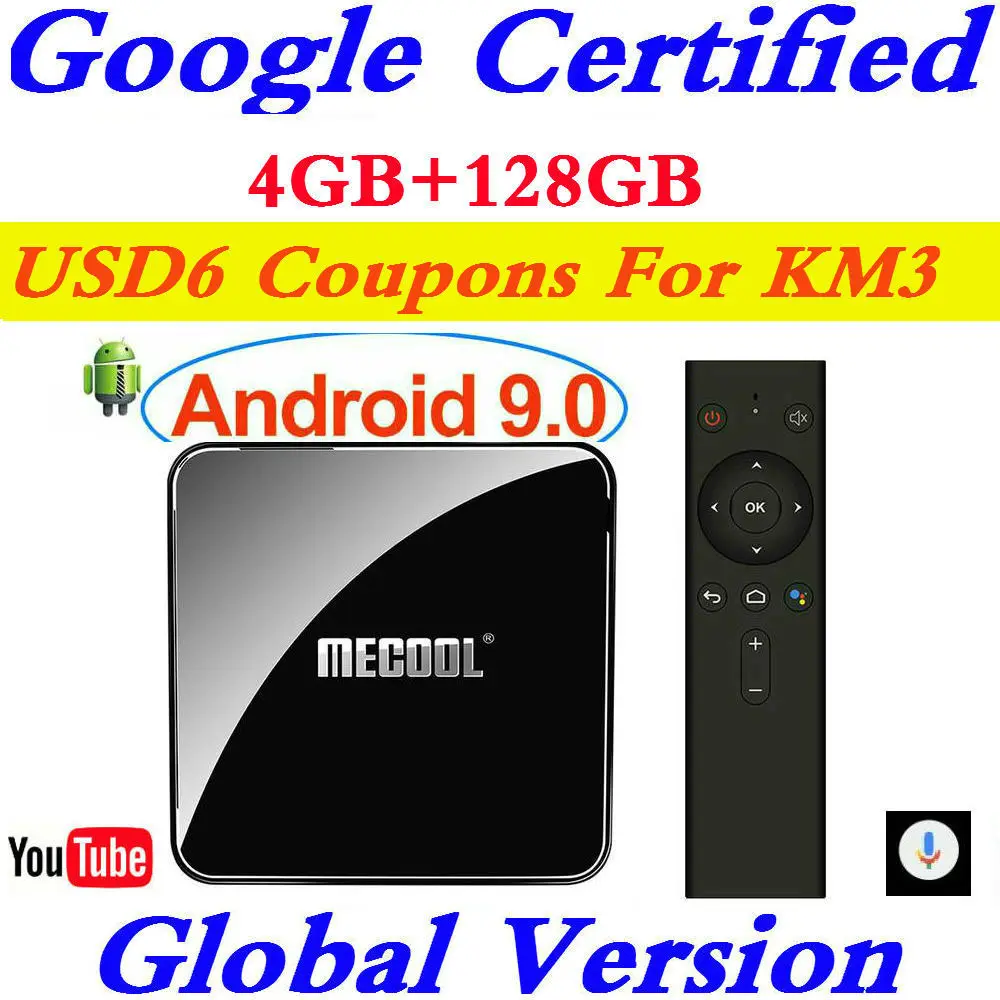 جوجل معتمد Androidtv 9.0 MECOOL KM3 التلفزيون مربع الروبوت 9.0 4 GB RAM 64 GB 128G Amlogic S905X2 4 K صوت 5G Wifi KM9 برو ATV 2G16G جوجل معتمد Androidtv 9.0 MECOOL KM3 التلفزيون مربع الروبوت 9.0 4 GB RAM 64 GB 128G Amlogic S905X2 4 K صوت 5G Wifi KM9 برو ATV 2G16G