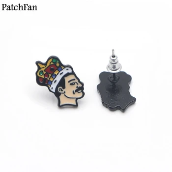 

12pairs/lot Patchfan Freddie Mercury Creative design for earrings party favors gifts for girlfriend for birthday presents A1366