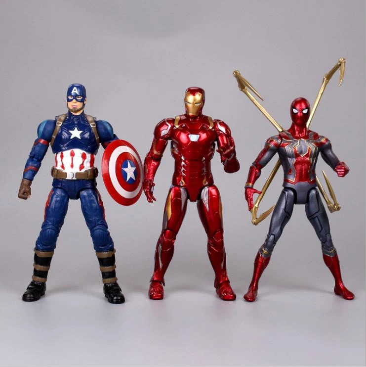 Marvel Avengers All Characters Infinity War Vision Thanos Spider Man Hulk Iron Man Scarlet Witch Pvc Action Figure Toys Action Figures Aliexpress