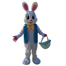 Halloween páscoa coelho mascote trajes coelho adulto tamanho páscoa natal