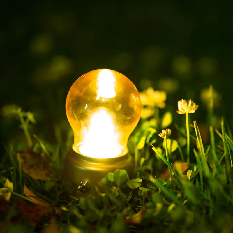  LED Night Light Bulb USB Rechargeable Vintage Bedroom Bedside Desk Lamp Home Decoration Lights --M2