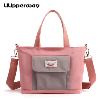 

2019 Women Shoulder Bags Waterproof Casual Travel Tote Bag Small Women's Handbags Front Pocket Women Summer Beach Bags 10 Colors