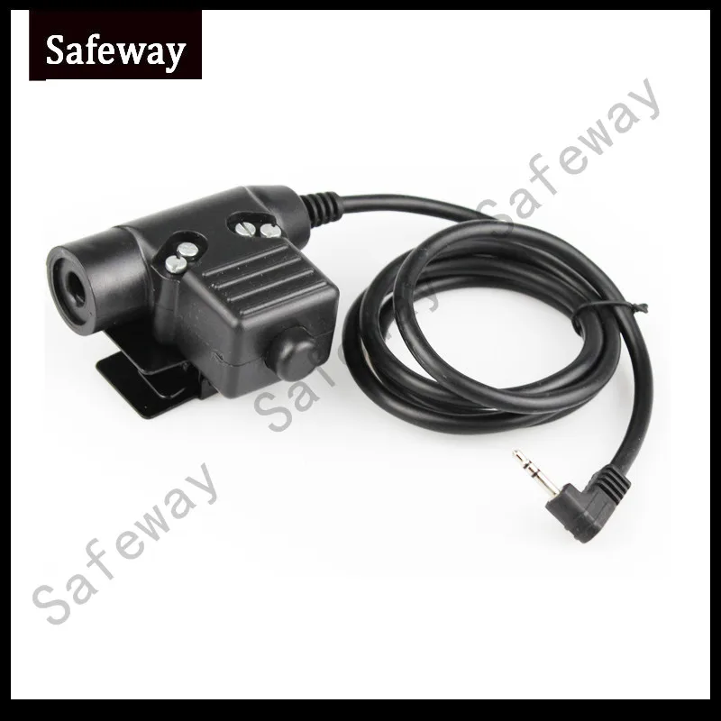 

U94 PTT Cable Plug for Motorola T6200 Z Tactical Bowman Elite II HD01 HD03 Radio Headset Earpiece PPT
