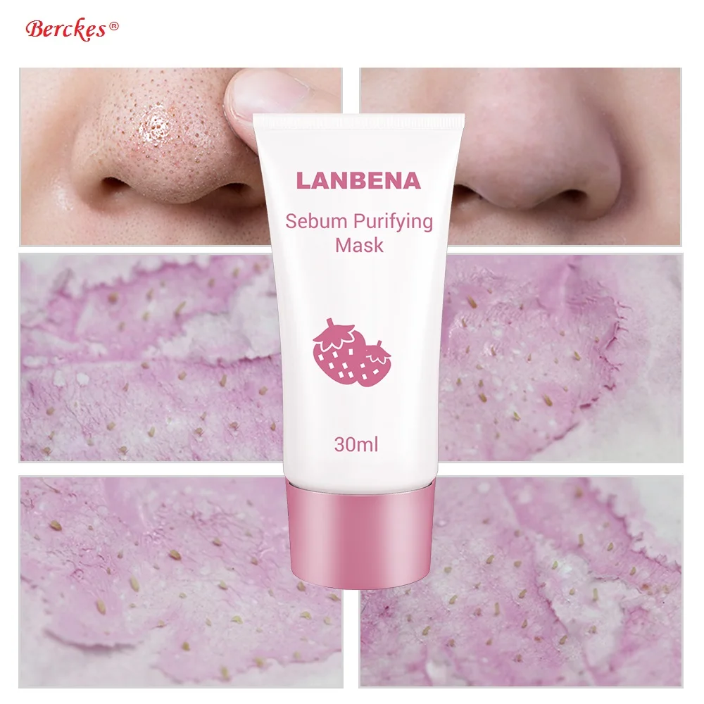 2018 strawberry acne treatment acne nose mud mask pore band black mask