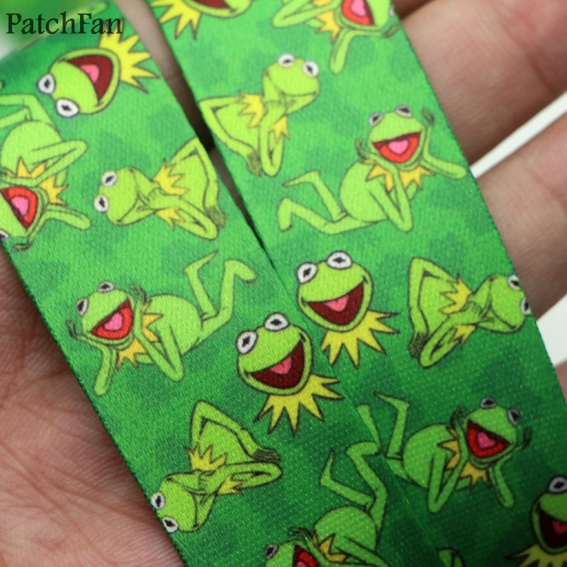 A0341 Patchfan Новый мультяшной лягушкой бирка Ремешок шейный ремешок для Безопасность