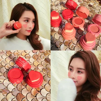 

Makeup HAN XIN Girls Blush Fine Powder Blusher Cheek Face Makeup Pigment Cheekbones Contouring Shades Palette