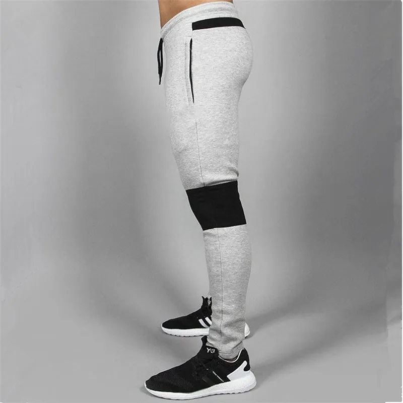 

2018 New Clothing Man Pants Casual Skinny Trousers Bodybuilding Gyms Pants Men Joggers Elastic Sweatpants
