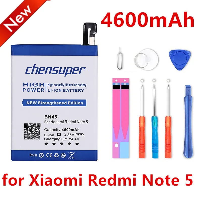 

Chensuper 4600 mAh BN45 batería para Xiaomi Redmi Note 5 Hongmi Nota 5