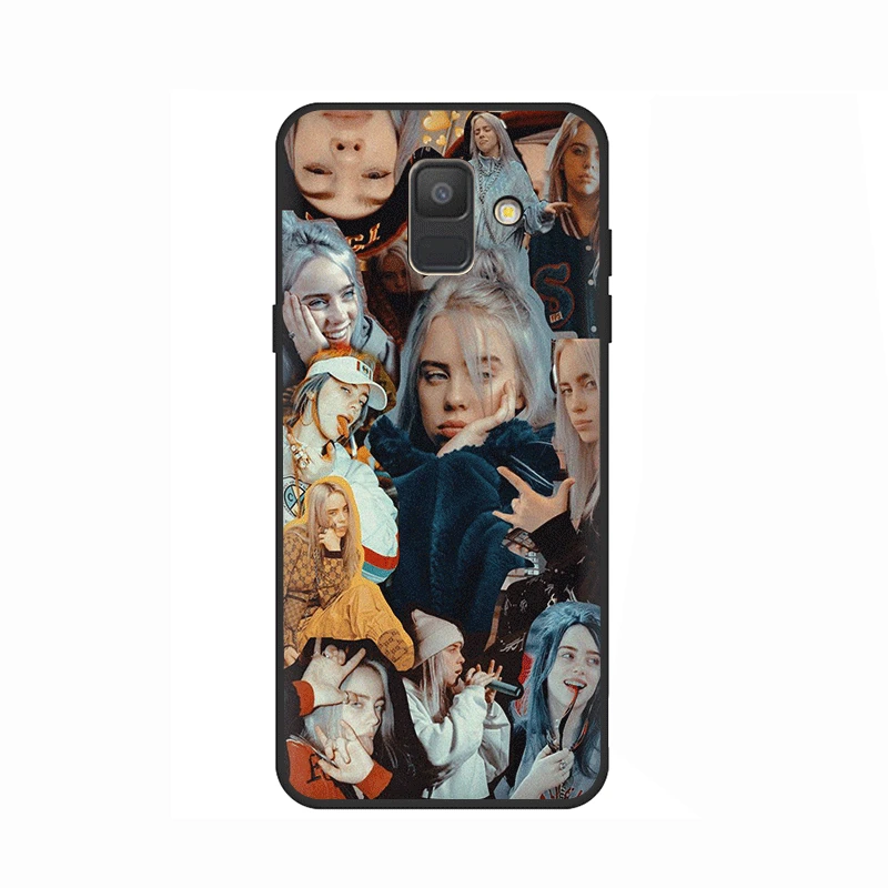 Billie Eilish Халид милый мягкий силиконовый чехол для телефона для samsung GaLaxy A3 A5 A6 A7 A8 A9 A10 A30 A40 A50 A70 J6 - Цвет: B2