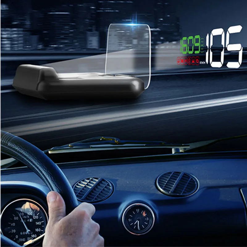 

C500 HUD Universal Head Up Display Car Speedometer Digital Horizontal Reflective Projector Car Speed Detector Auto Electronic