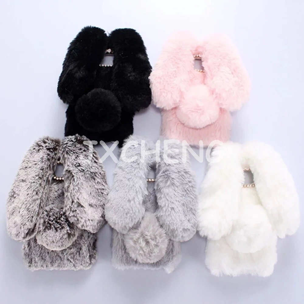 

3D Rabbit Bunny Toy Case for Samsung Galaxy A3 A5 A7 J1 J3 J5 J7Prime 2015 2016 2017 High Quality Artificial Cony Hair TPU Cover