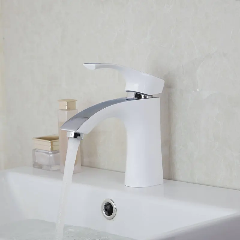 White Bathroom Taps aliexpress : buy white painting solid brass bathroom sinks tap White Bathroom Taps aliexpress : buy white painting solid brass bathroom sinks tap