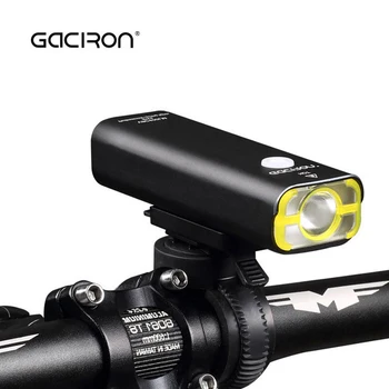 

GACIRON MTB Bicycle LED Flashlight 400 LM USB Rechargeable Mountain Road Bike Handlebar Headlight Waterproof Cycling Tail Light