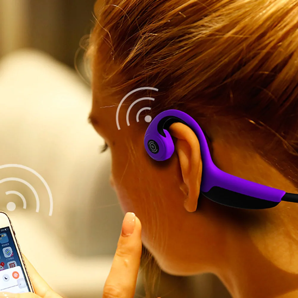 

2019 Hot Bluetooth 5.0 Wireless Headphones Bone Conduction Earphone Outdoor Sport Headset with MIC For DOY