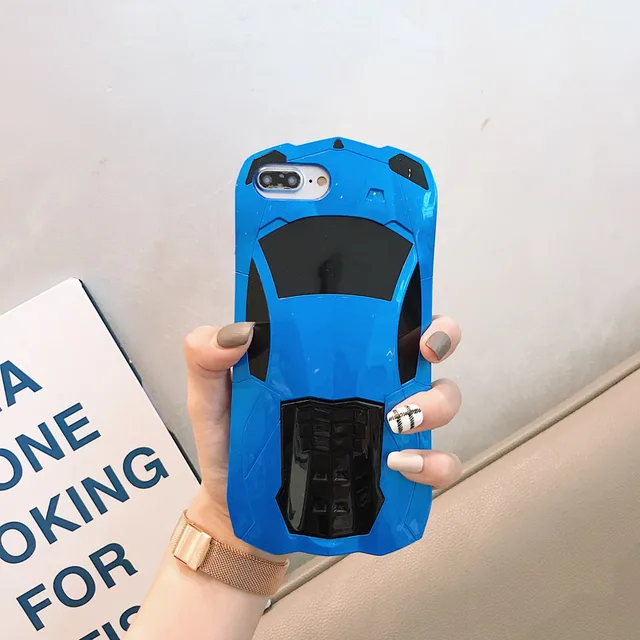 3D Sports Car Phone Case For iPhone 6 6S 7 8 Plus X XS Cell Phone Case