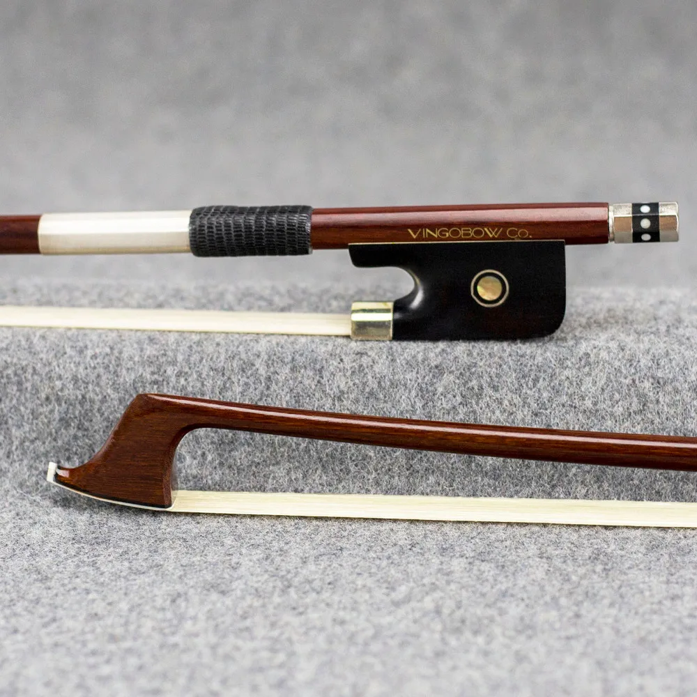 850c 2 Sizes Pernambuco Cello Bow Ebony Frog Nickel Silver Mounted ...