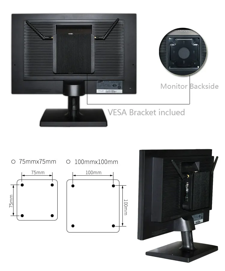 Low Cost Fanless Win 10 Mini Pc With Sim Card Slot X86 Assemble