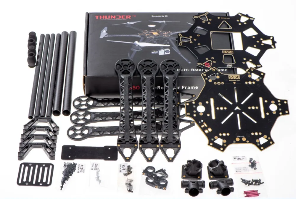 

S550 Multi-Rotor Air Frame Hexacopter rack frame kit center plate PCB integrated circuit for PFV Photography Drone