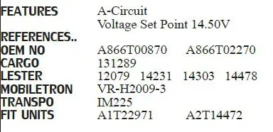 Генератор Напряжение регулятор 13611700/06-049 A866X00870 A866X02970 VR-H2009-3 23125-P3017 23215-P3017 23215-W7110 1110320