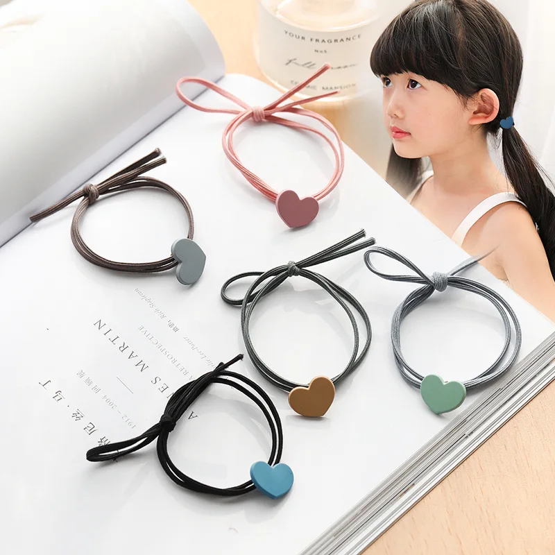 1 шт. свежий и универсальный Hairline простой и стильный сплав милый Любовь Лук Резина G0503