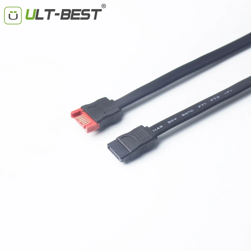 ULT BEST SATA 2 II Extension Cable SATA 7pin Male to Female Data Cables
