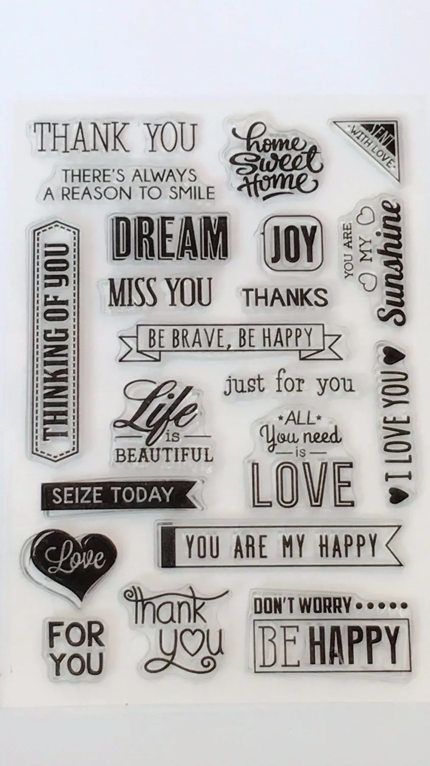 Transparent Clear Silicone Stamps Seal for DIY Scrapbooking Photo Album