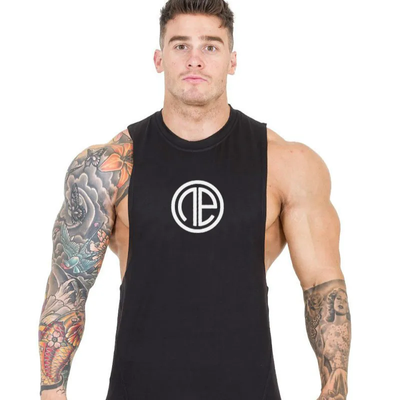 

New Fashion Sleeveless Men Tank Tops Shirt Gyms Fitness Workout Clothing Vest Hombre Bodybuilding Muscle Singlets Top