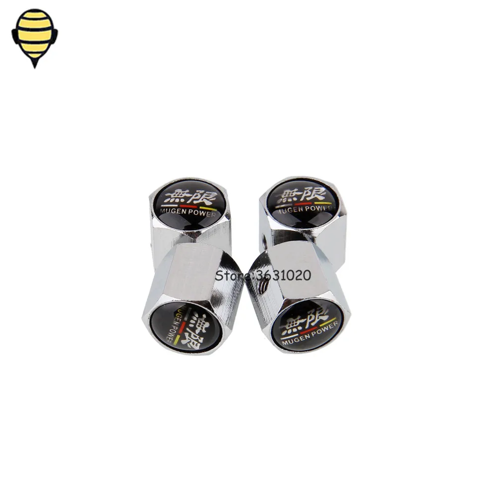 Car Styling Auto Wheels Rims Sticker Tire Valve Stem Caps for MUGEN