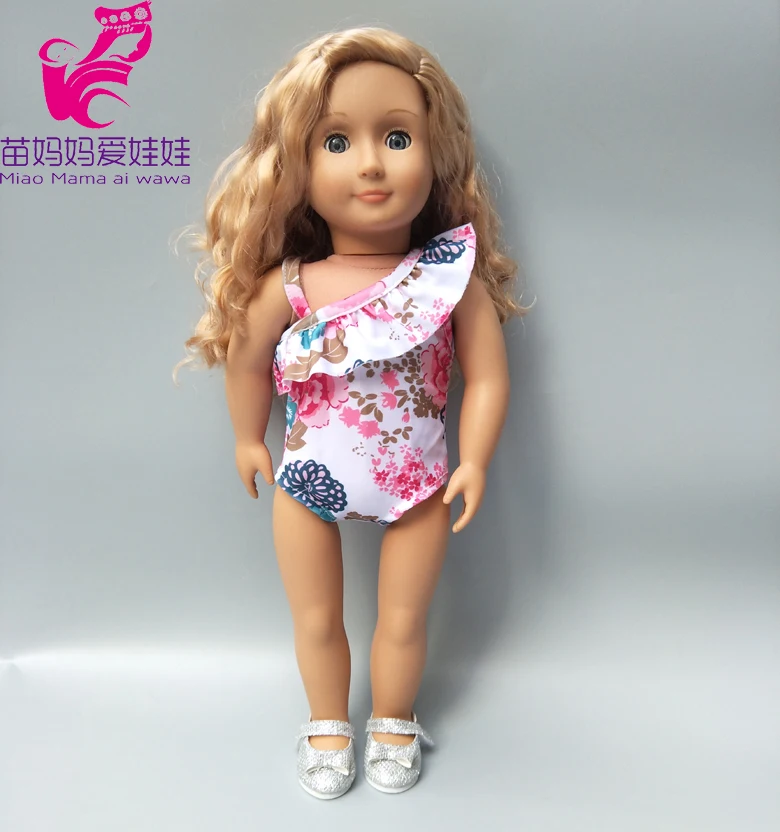Кукольная одежда Гавайская пляжная рубашка и штаны соломенная шляпа для 18 дюймов американская кукла праздничная одежда комплект из футболки и штанов
