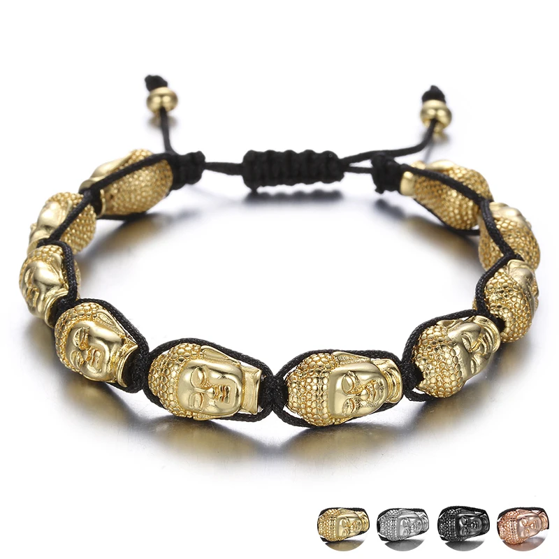 

NEW Buddha Prayer Bracelets for Women Men Handmade Chain Black String Braided Bracele Hands Jewelry Adjustable Weaving Bracelets