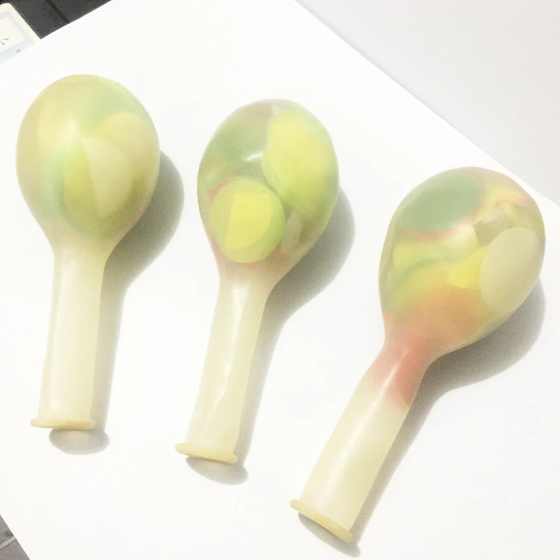 2 Inch Transparent Latex Confetti Balloons with Confetti