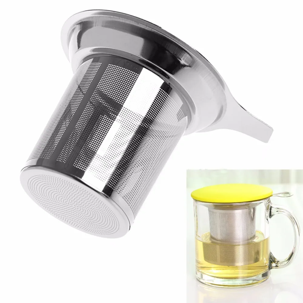 

New 1Pc Chic Stainless Steel Mesh Tea Infuser Metal Cup Strainer Tea Leaf Filter Sieve