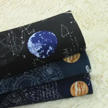 Половина двора ретро ткань хлопок лен японский Звездное небо печати, ручной работы DIY лоскутное рот золото ткань для упаковки A691