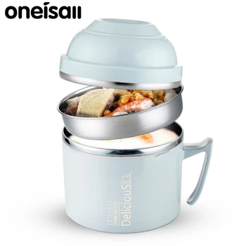 

Thermos Food Container Vacuum Lunch Box Insulated for Food Soup Pot Stew Kettle Portable Stainless Steel Bowl Vacuum Flask