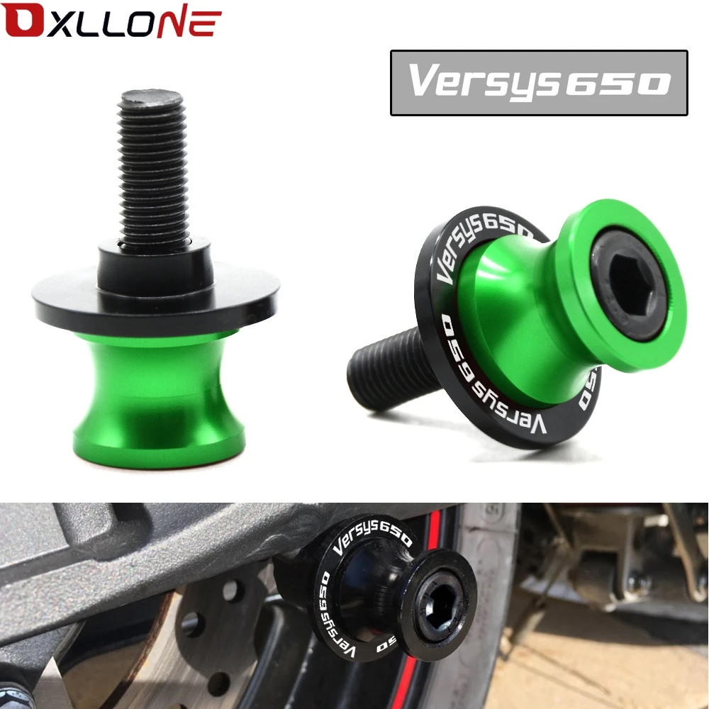 

Versys 650 Versys650 2007 2008 2009 2010 2011 2012 2013 2014 For KAWASAKI Motorcycle CNC Swingarm Spools stand screws Slider