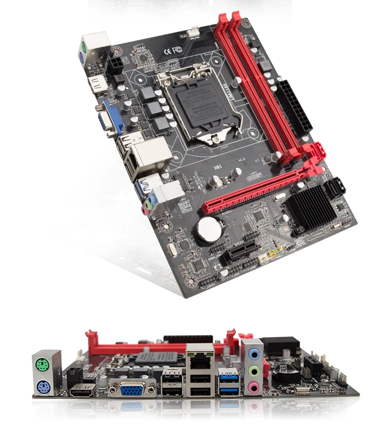 Высокая производительность игр MATX Intel H81 LGA 1150 настольный компьютер материнская плата с двумя каналами DDR3 до 16 Гб