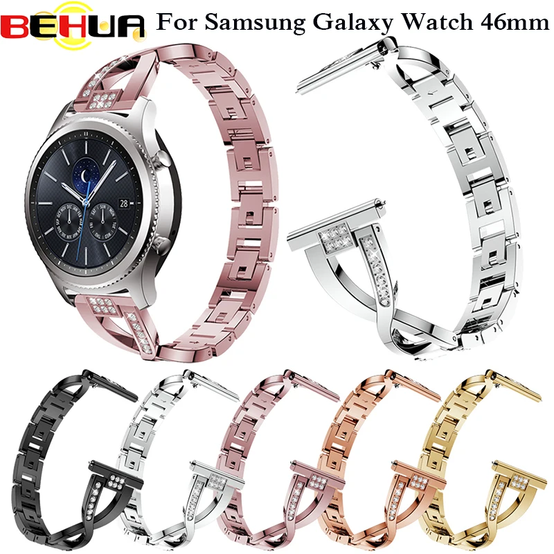 Luxury Watch band For Samsung Galaxy Watch 46mm Gear S3 Frontier Classic Smart Watch Replacement Strap bands Watchband Bracelet