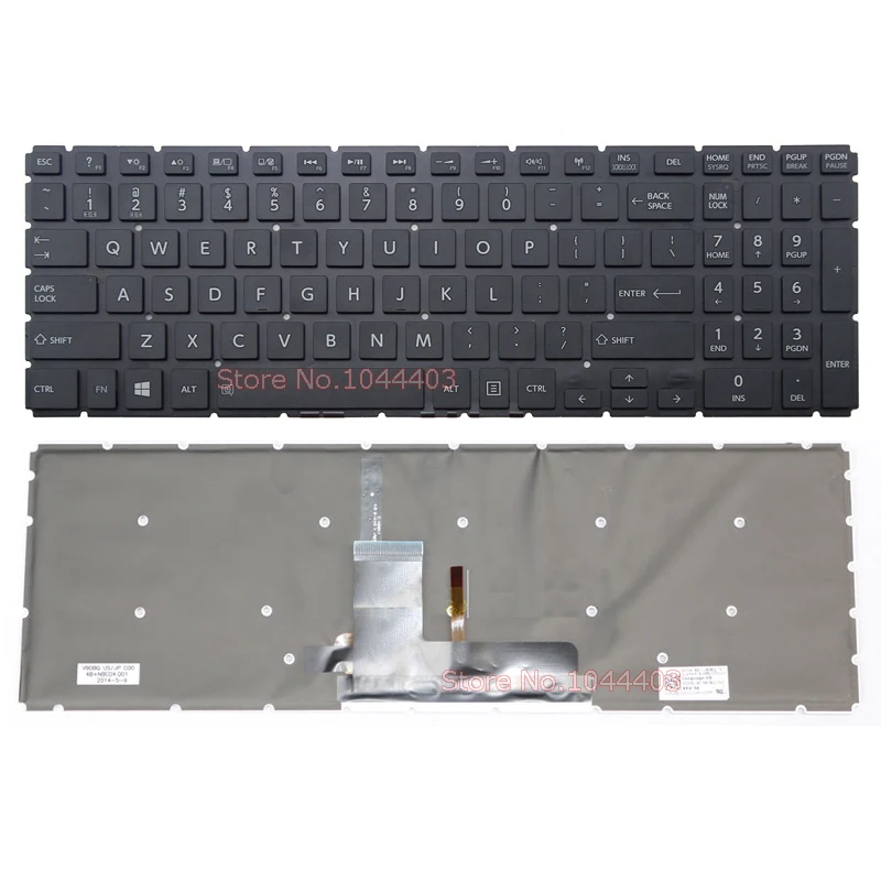 

New Laptop Keyboard for Toshiba Satellite Radius P55W-B5181SM P55W-B5201SL P55W-B5220 P55W-B5224 With Backlit