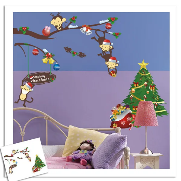  cartoon  wall  stickers  for kids rooms tree branch wall  