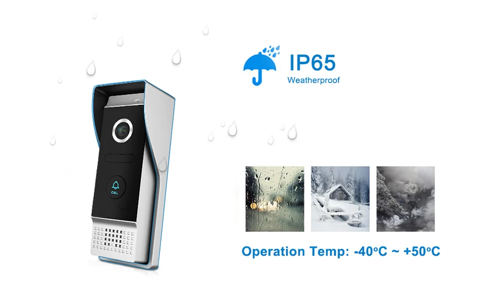 JeaTone 10" 4-wired Door Phone Video Intercom Video doorbell monitor Intercom + Extra 1200TVL Security Camera Waterproof System