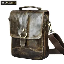 Leather Male Casual Design School Shoulder Messenger Crossbody bag Fashion Student Tote Tablets Mochila Satchel bag For Men 143g new side shoulder bags 9 7canvas leather vintage messenger bag for college student male portfolio back to school satchel bag