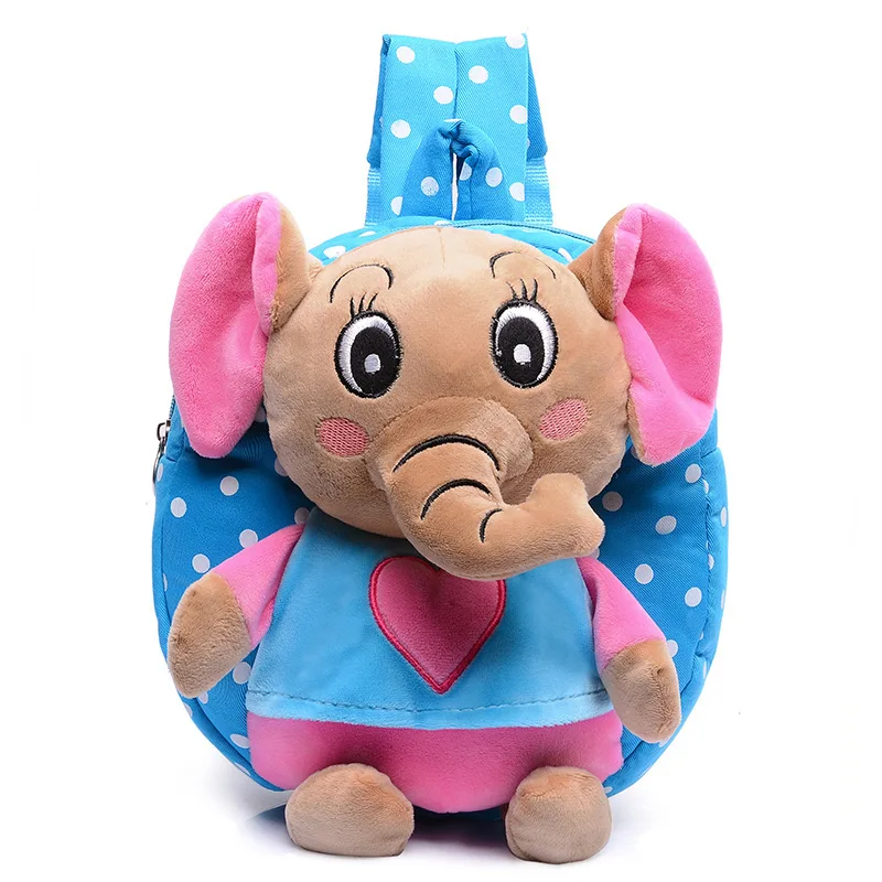Kid Cartoon Elephant Backpack Kids Kindergarten Cute Schoolbag Baby