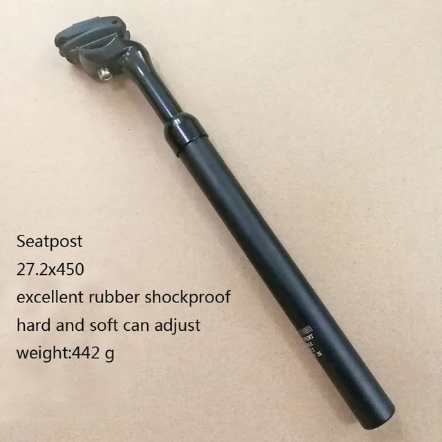27.2x350mm Seat Post Bike Shock Absorber Damping Suspension MTB Bicycle