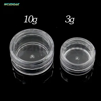 

Wozniak 10pcs/lot MINI Round small parts box Socket sealing screw chip ic tool storage box With a lid Storage box