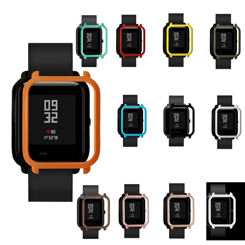 Цветной чехол из поликарбоната для Xiaomi Amazfit Bip BIT PACE Lite, Молодежные умные часы, защитная оболочка для Xiaomi Huami Amazfit Watch