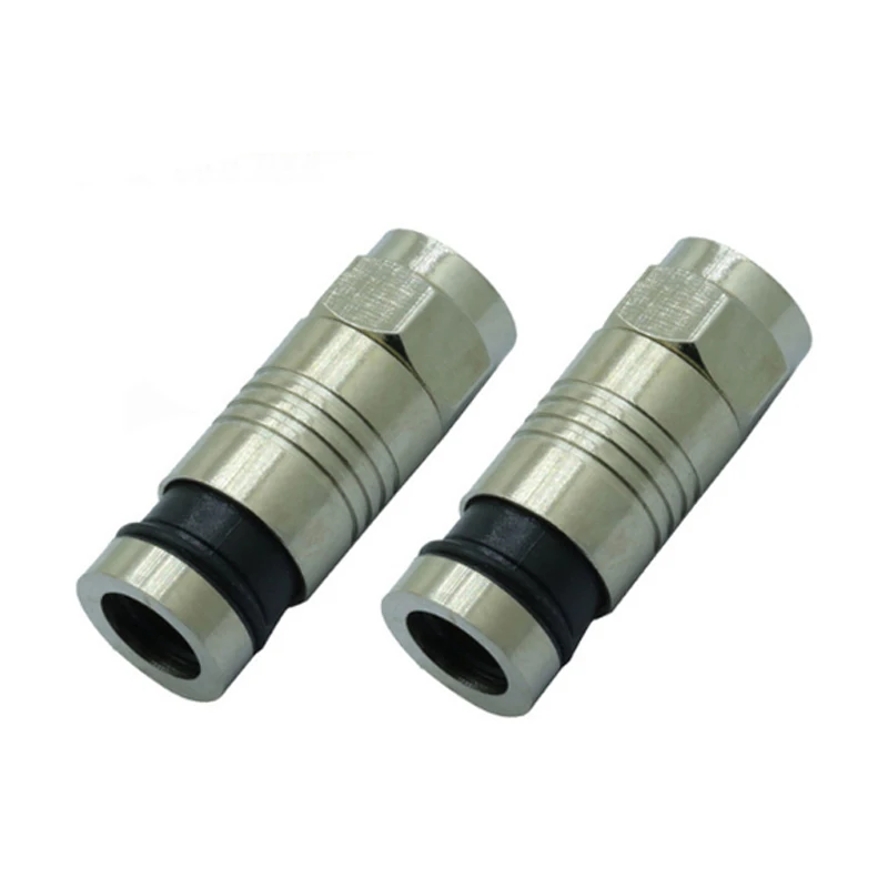 50 шт. водонепроницаемые штекеры для коаксиального кабеля RF RG6 59 F|adapter connector|l