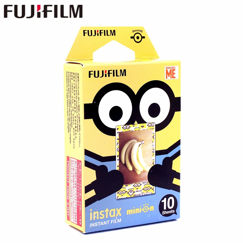 Fujifilm 10 sheets Instax Despicable me Yellow Minion Instant Film photo paper for Mini 8 7s 25 50s 90 9 SP-1 SP-2 Camera | Электроника