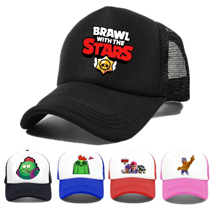 

Brawl Stars Mesh Baseball Cap Unisex Women Men Snapback Cap Dad Hat Summer Bone Adjustable Hip Hop Dad Gorras