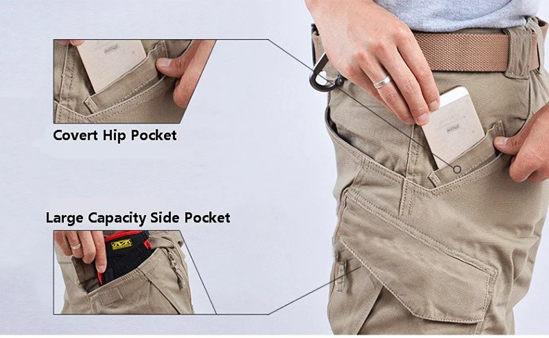 AFS JEEP бренд IX9 Для мужчин Город тактические брюки с широкими карманами военные брюки карго армии с несколькими карманами, повседневные штаны Pantalon Hombre