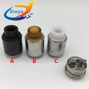 

Factory price sob outlaw RDA Rebuildable Dripping Atomizers Adjustable 24mm E Cigarette Atomizer Tank vs goon 528 25 rda